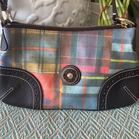 Dooney & Burke Purse (Multi-Color / Lady Bug) w/Gold Hardware. - Picture 2 of 11